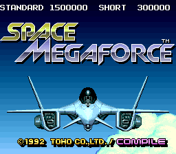 Space Megaforce Title Screen